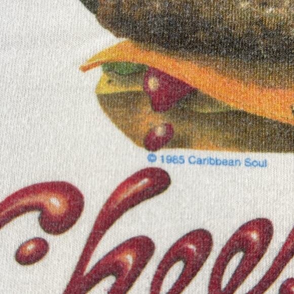 vtg Margaritaville Cheeseburger in Paradise Shirt L Caribbean Soul Nature Sunset - Picture 3 of 11